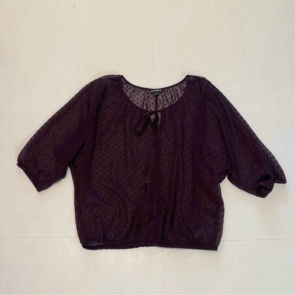 ⭐️Express purple top size small petite